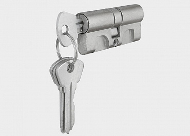 Цилиндровый механизм из алюминия «ключ-ключ» с 3 ключами в комплекте